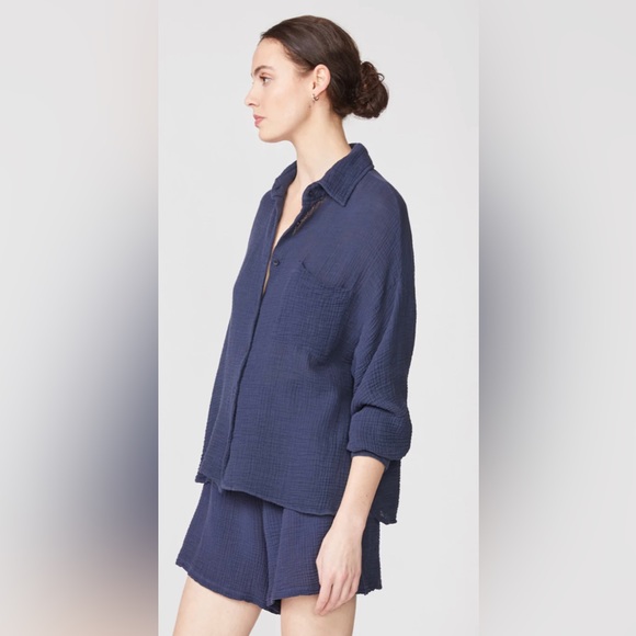 NWT Stateside Gauze Set (2) top & shorts S shopbop curr seas vitamin a - Picture 2 of 9